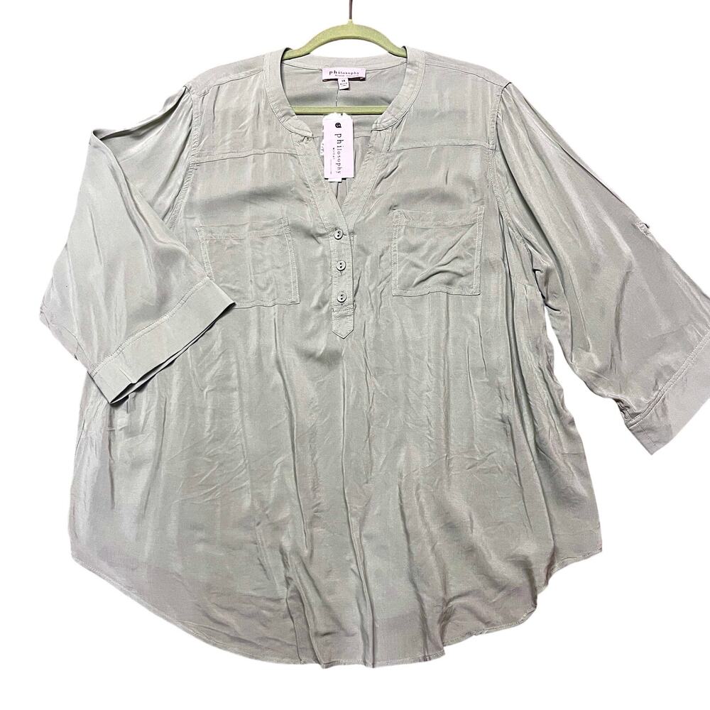 Philosophy Woman Tunic Top Size 1X
